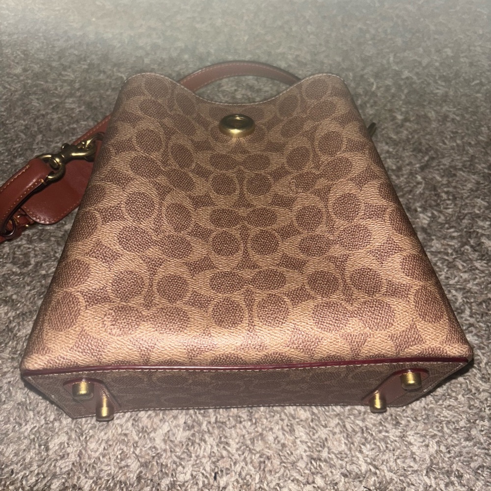 Coach Brown Signature Shoulder Bag